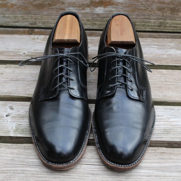 Vintage the McHale Shoe Black Leather Plain Toe Derby, 12 D, Made in Canada - Picture 3 of 12